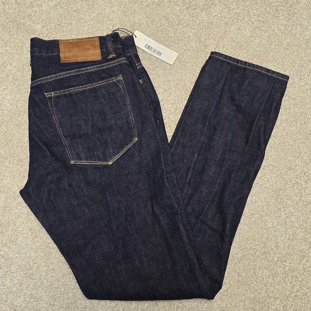 Alex Mill Men's Rinse Denim Jeans Dark Wash Sz‎ 31 Button Fly NWT Preppy